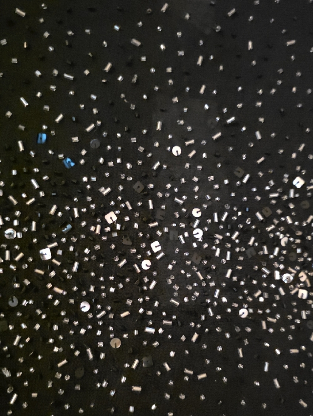 Vera Cristina Black Sequin Party Top - Picture 3 of 5